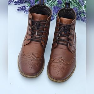 Nunn Bush Brown Leather Upper Boots Size 9.5 M